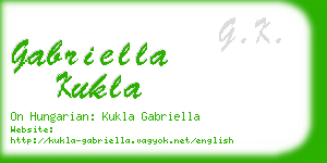 gabriella kukla business card